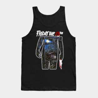 Vintage Horror Classic Movie Friday the 13th Tank Top
